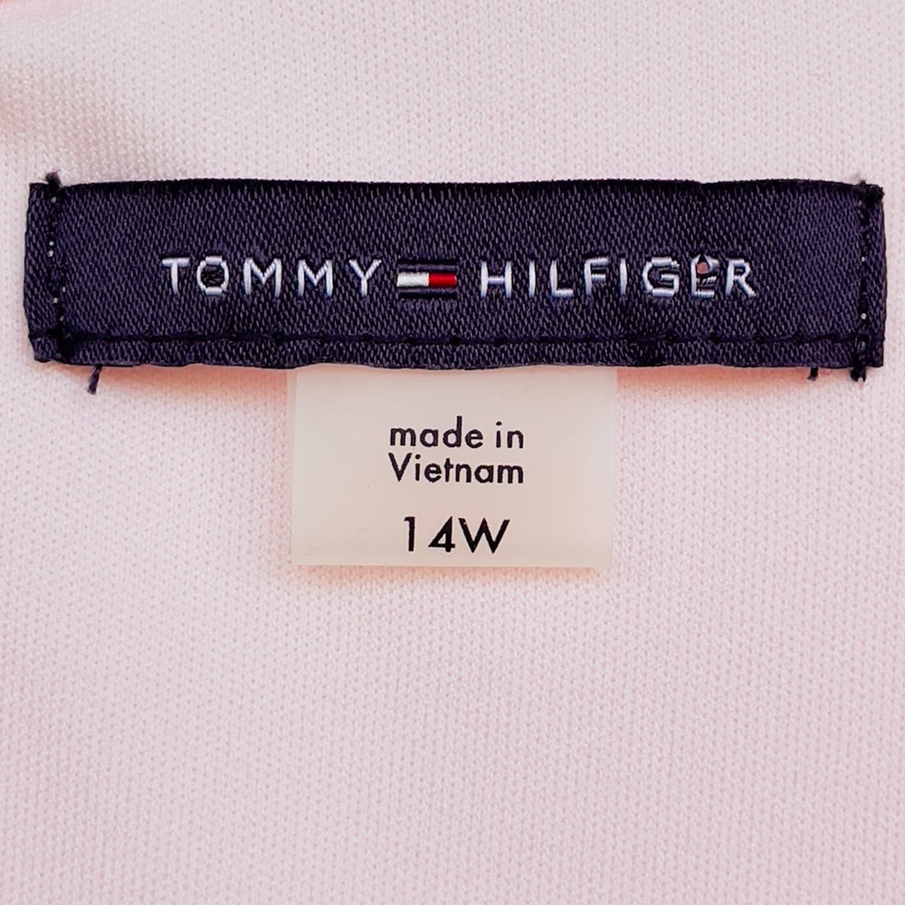 Tommy Hilfiger Pale Pink Asymmetrical Wrap Dress - Picture 11 of 12